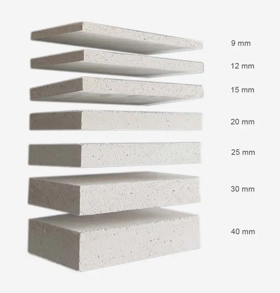 mgo board-1 mgo board with different thicknesses