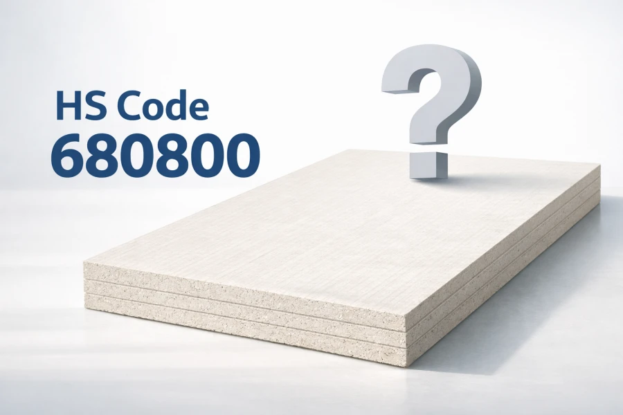HS Code for Magnesium Oxide Board (680800)