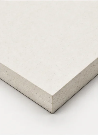White magnesium oxide (MgO) board with a natural matte surface and subtle mineral texture.